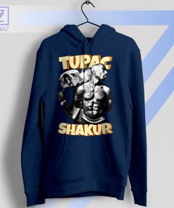 California Love Tupac Shakur Smoke Navy Hoodie