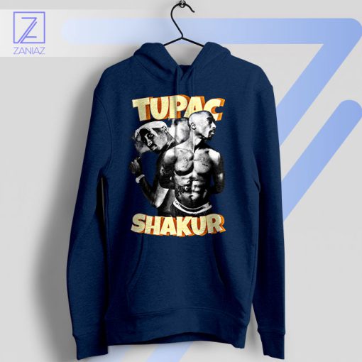 California Love Tupac Shakur Smoke Navy Hoodie