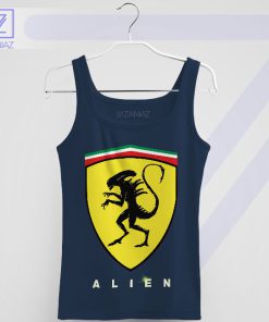 Celestial Sleekness Scuderia-Alien Navy Tank Top