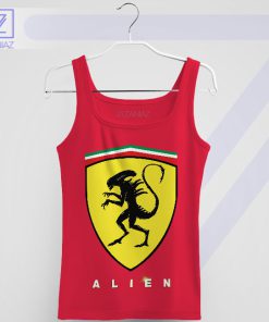 Celestial Sleekness Scuderia-Alien Red Tank Top