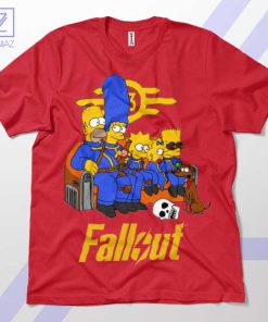 Conquer the Wasteland Nuclear Family Red T-Shirt