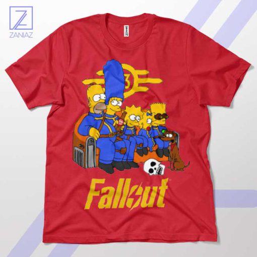 Conquer the Wasteland Nuclear Family Red T-Shirt