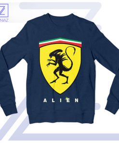 Cosmic Cruising Scuderia-Alien Navy Sweatshirt