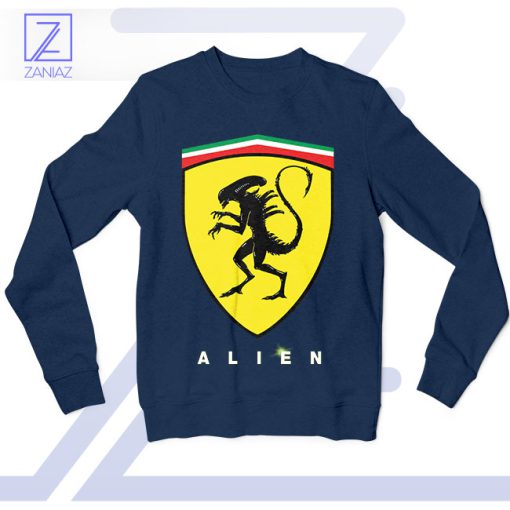 Cosmic Cruising Scuderia-Alien Navy Sweatshirt