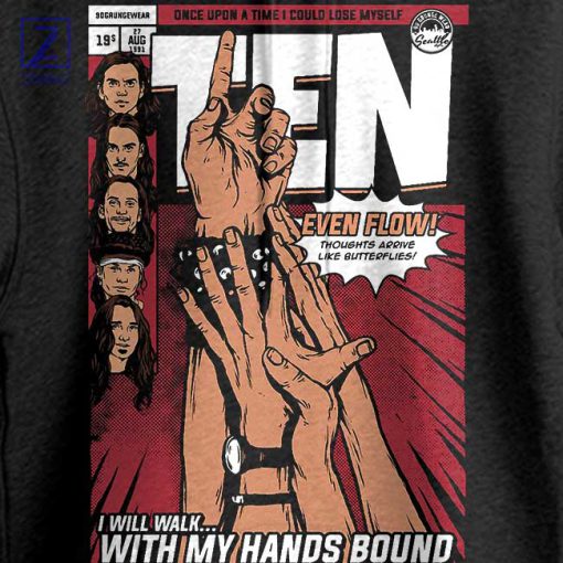 Evenflow Comic Strip Pearl Jam Music Hoodie 2