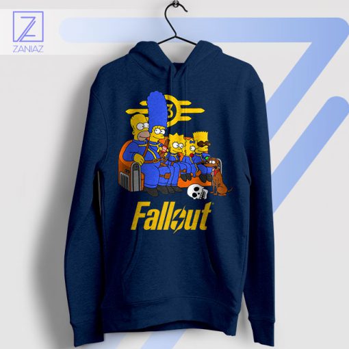 Fallout Fusion Phenomenon Nuclear Family Navy Hoodie