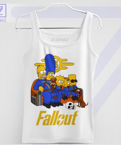 Fallout Ultimate Mashup Nuclear Family White Tank Top