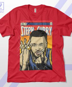 Golden Shooter Steph Curry Comic Book Red T-Shirt