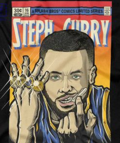 Golden Shooter Steph Curry Comic Book T-Shirt 2