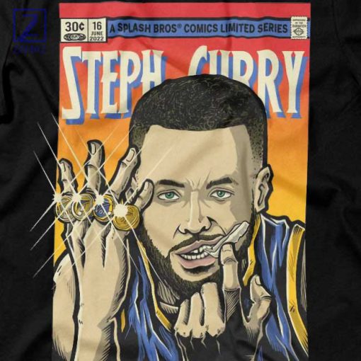 Golden Shooter Steph Curry Comic Book T-Shirt 2