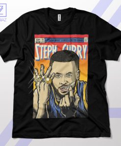 Golden Shooter Steph Curry Comic Book T-Shirt
