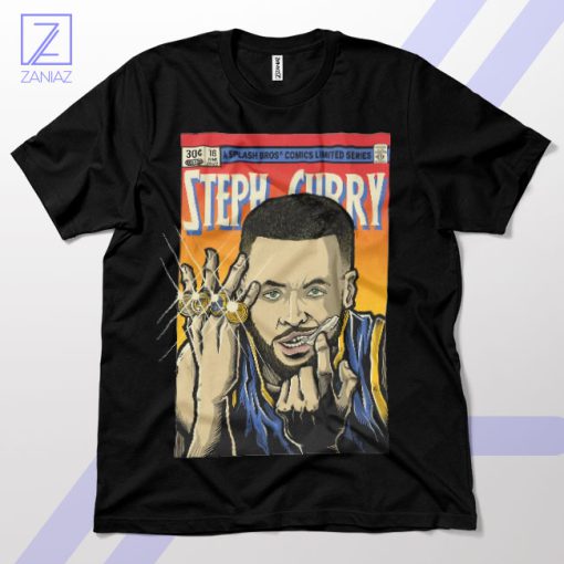 Golden Shooter Steph Curry Comic Book T-Shirt
