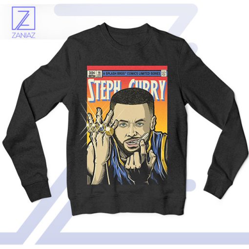 Golden State Hero Steph Curry Comics Sweatshirt