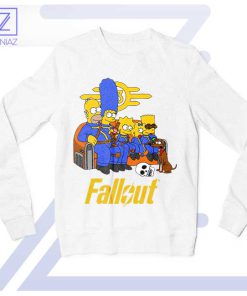 Iconic Fallout Fusion Nuclear Family White Sweatshirt