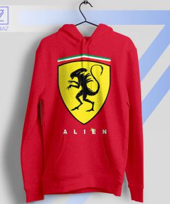 Intergalactic Speed Scuderia-Alien Red Hoodie