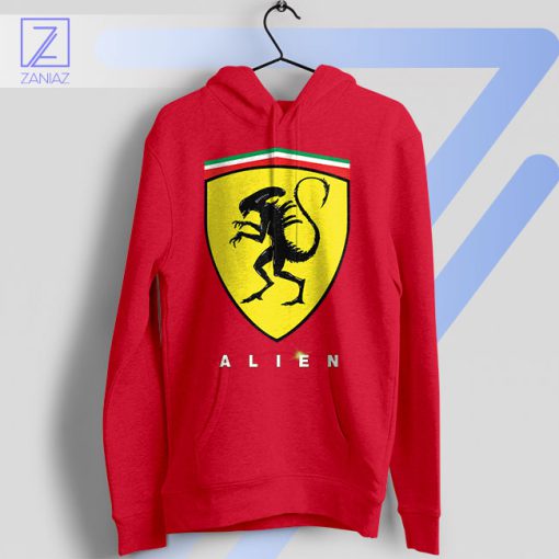 Intergalactic Speed Scuderia-Alien Red Hoodie