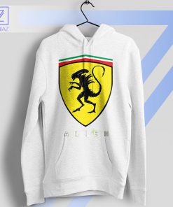 Intergalactic Speed Scuderia-Alien White Hoodie