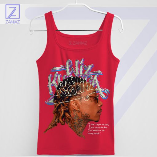 No Looking Back Wiz Khalifa Quote Red Tank Top