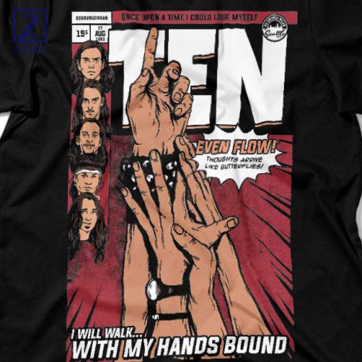 Pearl Jam Evenflow Tribute Comic Style T-Shirt 2