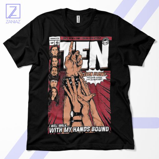 Pearl Jam Evenflow Tribute Comic Style T-Shirt