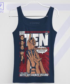 Pearl Jam's Evenflow Comic Illustration Navy Tank Top
