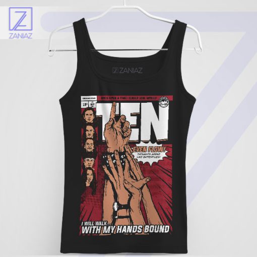Pearl Jam's Evenflow Comic Illustration Tank Top