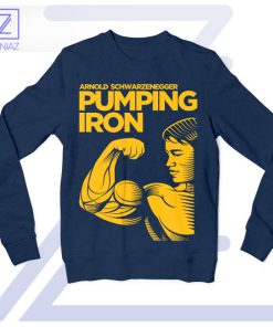 Pumping Iron Classic Arnold Schwarzenegger Navy SweatshirtPumping Iron Classic Arnold Schwarzenegger Navy Sweatshirt