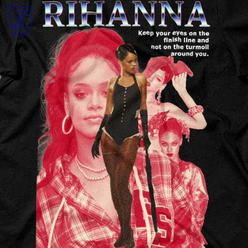 Rihanna Inspiration Eyes on the Finish Line T-Shirt 2