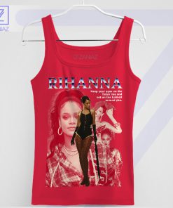 Rihanna Quote Pursue Your Goals Red Tank Top