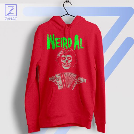 Rock Out with Misfits and Accordion Red Hoodie