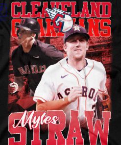 Speedy Myles Straw Cleveland Guardians T-Shirt 2
