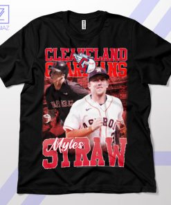 Speedy Myles Straw Cleveland Guardians T-Shirt