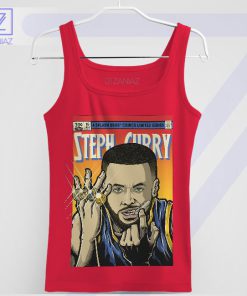 Steph Curry Basketball Comics Legend Red Tank Top