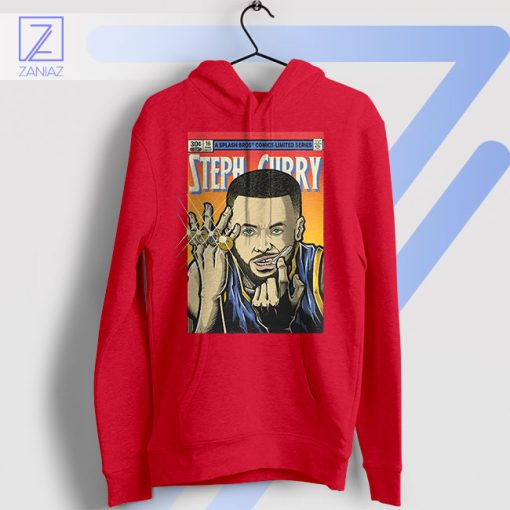 Steph Curry Slam Dunk Comics Edition Red Hoodie