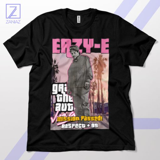 Straight Outta Los Santos Eazy-E GTA Black T-Shirt