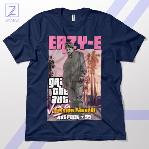 Straight Outta Los Santos Eazy-E GTA Navy T-Shirt