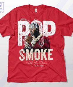 Trap Legend Tribute Pop Smoke Red T-Shirt