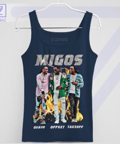 Triple Threat Style Migos Legend Navy Tank Top