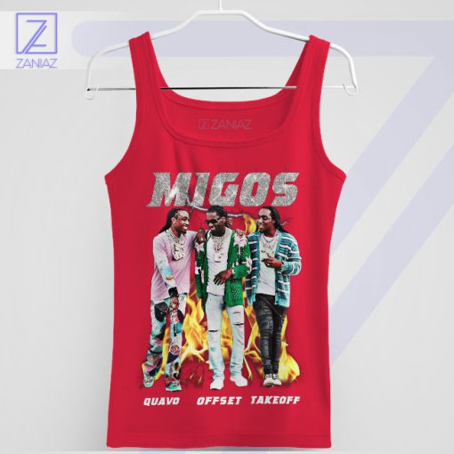 Triple Threat Style Migos Legend Red Tank Top