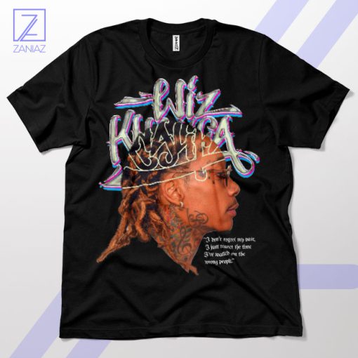 Wiz Khalifa QuoteNo Regrets Just Lessons T-Shirt