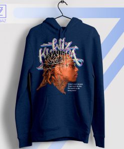 Wiz Khalifa's Life Philosophy No Regrets Navy Hoodie
