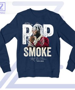 Woo Season Swag Pop Smoke Navy Sweatshirt