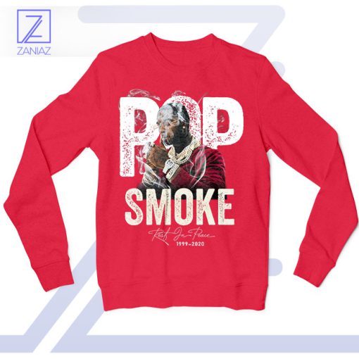 Woo Season Swag Pop Smoke Red Sweatshirt