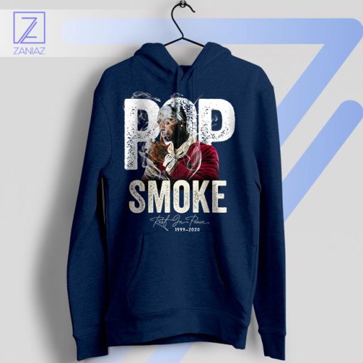 Woo Walk Mastery Pop Smoke Navy Hoodie