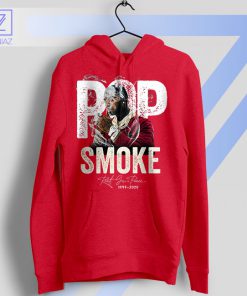 Woo Walk Mastery Pop Smoke Red Hoodie