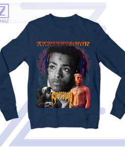 XXXTentacion Tribute Power of Revenge Navy Sweatshirt