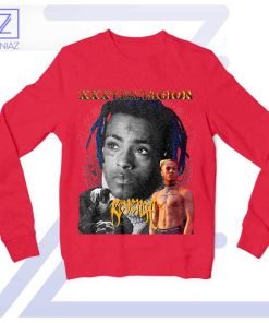 XXXTentacion Tribute Power of Revenge Red Sweatshirt