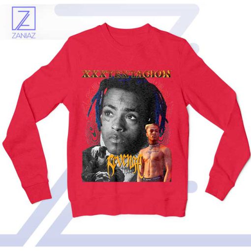 XXXTentacion Tribute Power of Revenge Red Sweatshirt