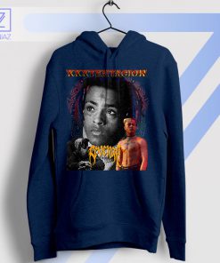 XXXTentacion Tribute Revenge Reimagined Navy Hoodie