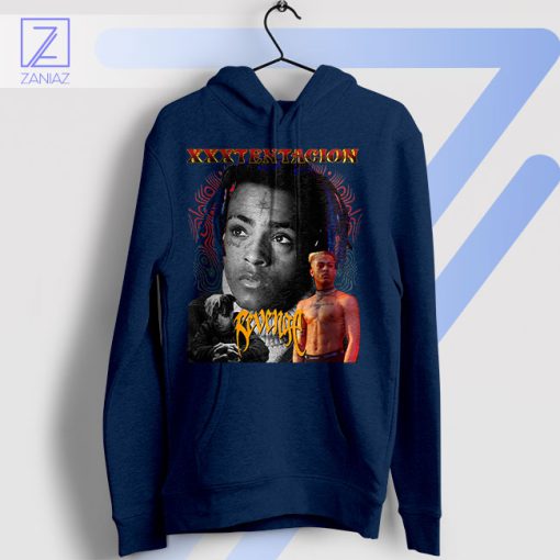 XXXTentacion Tribute Revenge Reimagined Navy Hoodie